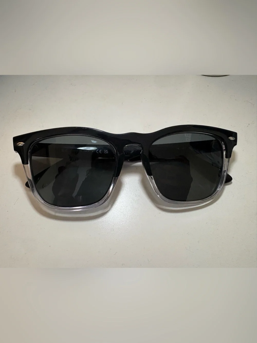 Ray-Ban RB4487 Steve Black Clear Frame w/ Case Sunglasses Prescription Lenses